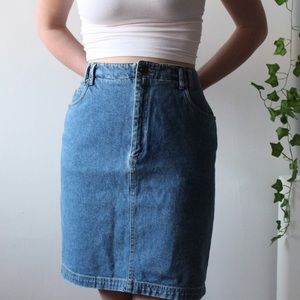Vintage Medium Wash Denim LizWear Skirt